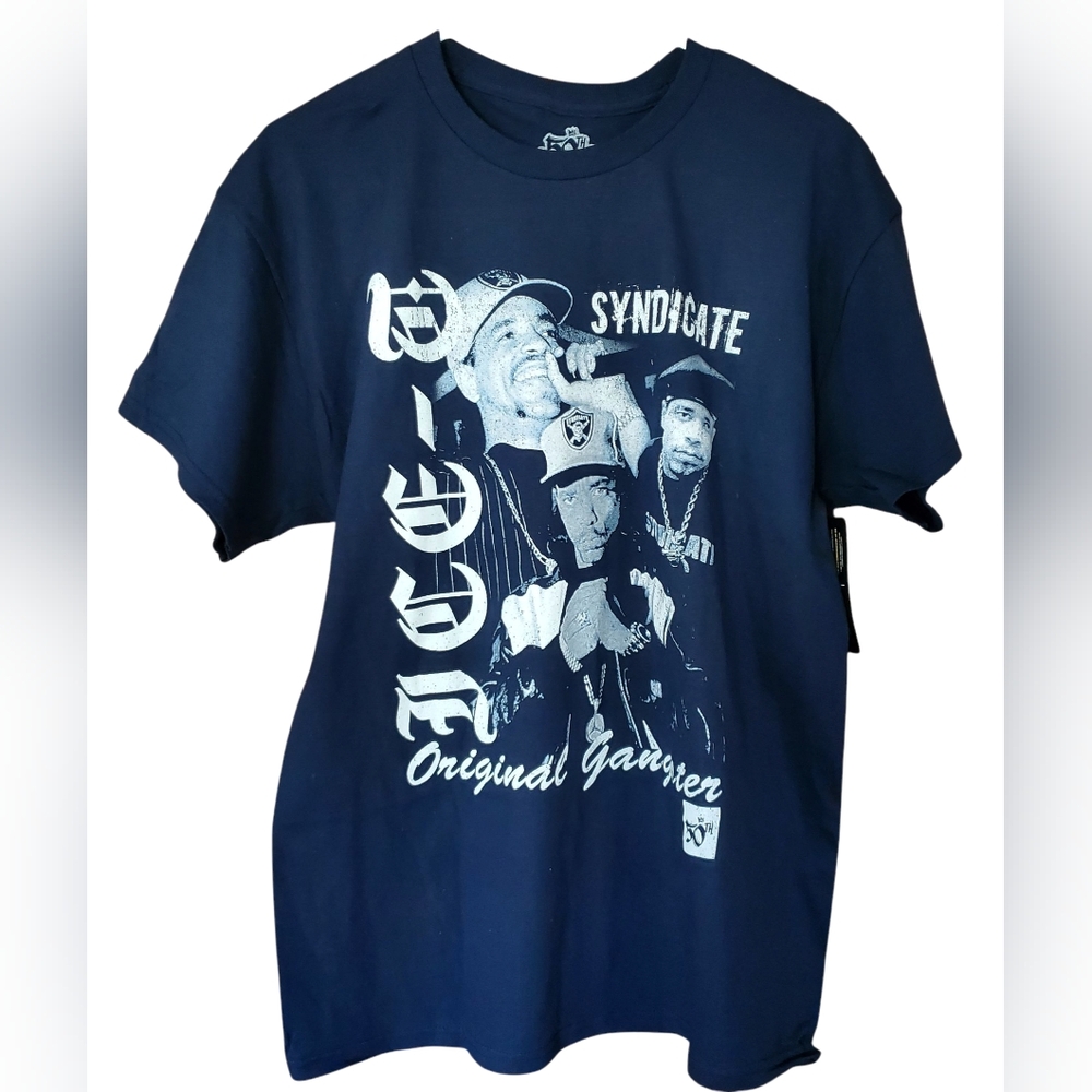 ICE-T Sydicate Original‎ Gangster 50th Hip-hop Anniversary Size LG TShirt NWT